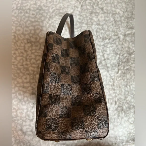 MICHAEL KORS Brown Checkered Purse